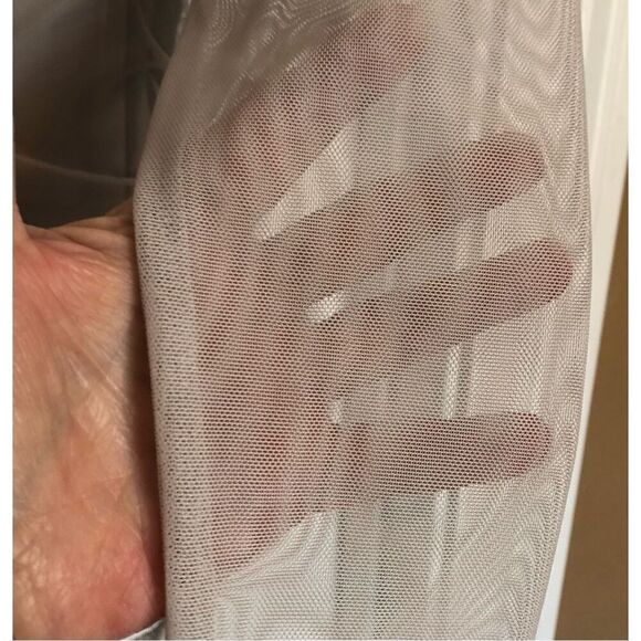 DKNY - NWT - 🎉HP🎉 L Sz XS BodyCon Ruched All-Over-Mesh Long Sleeve Funnel Neck - Picture 6 of 13